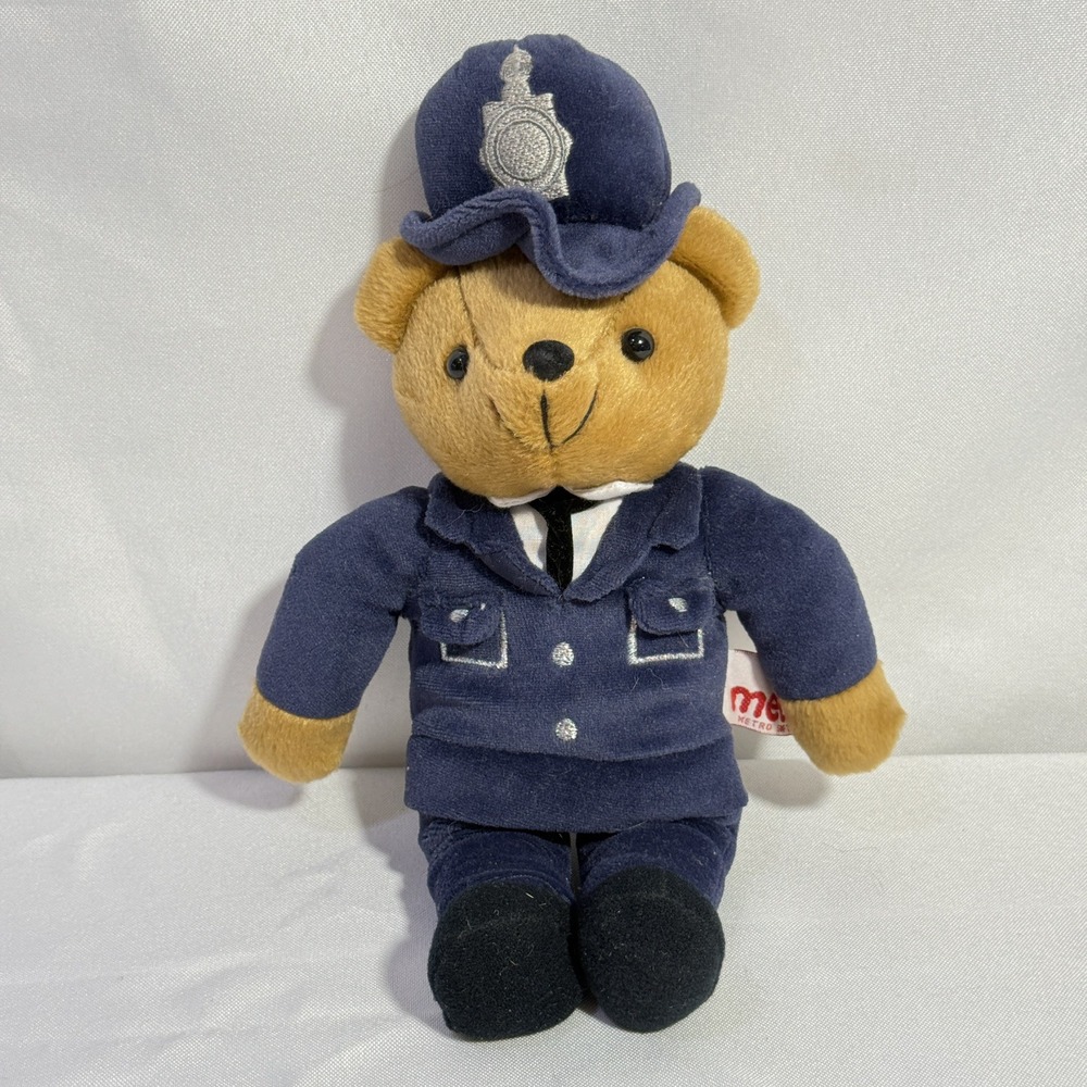Vintage METRO SOFT TOYS‎ PLUSH UK BEAR POLICEMAN